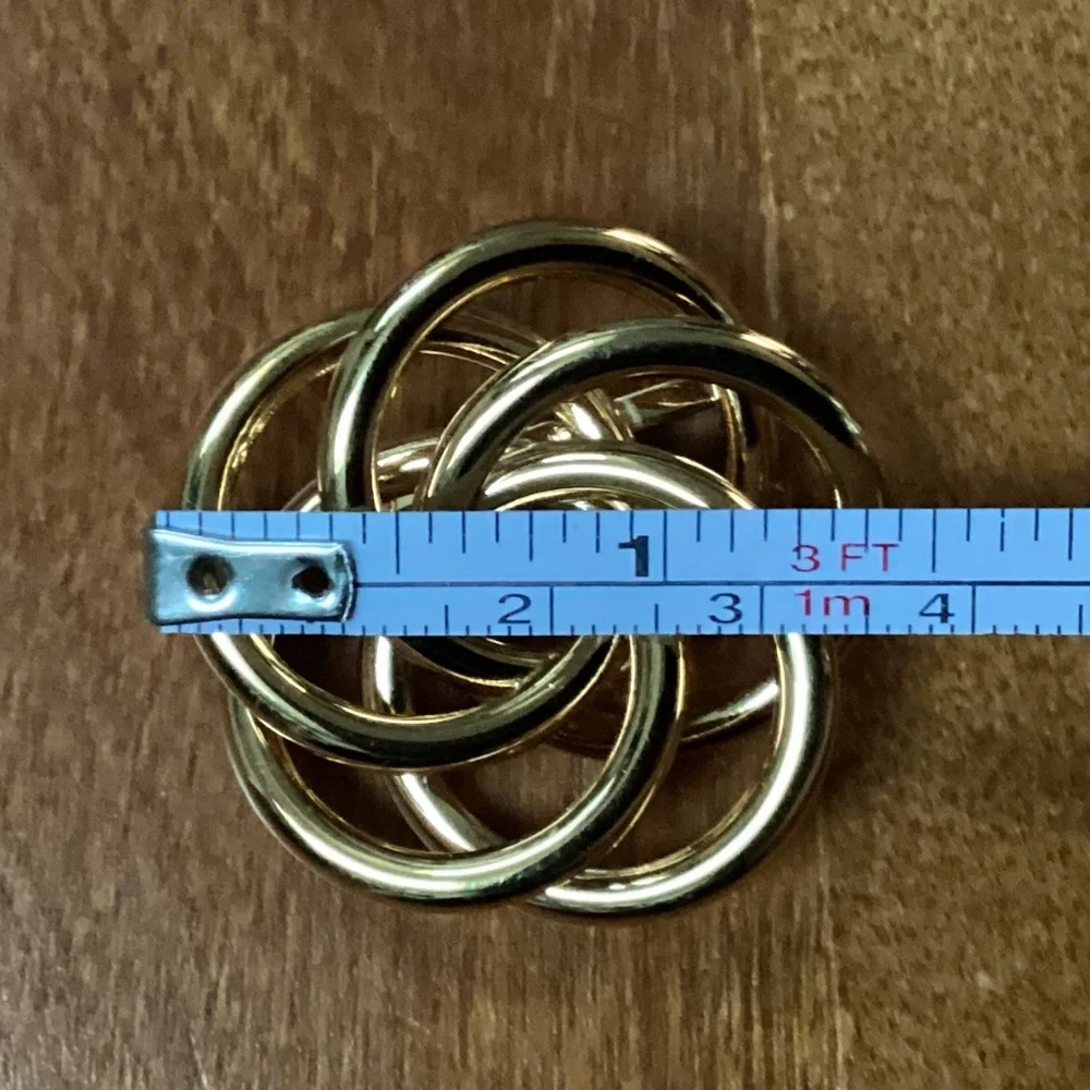 Napier Swirl Brooch Pin Gold-tone in box
